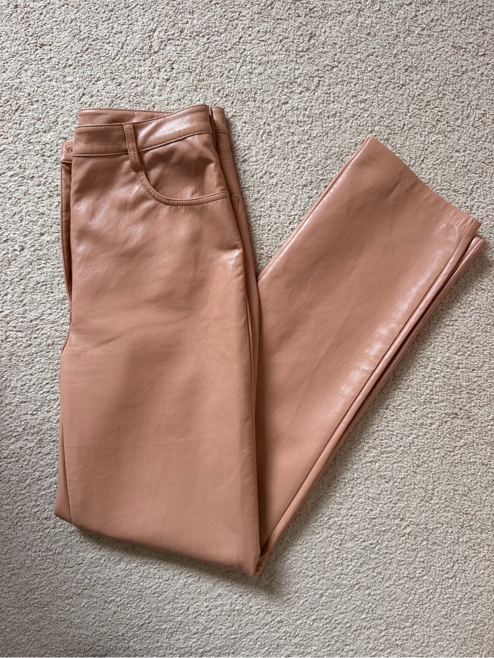 Wilfred Straight-Leg Faux Leather Pants